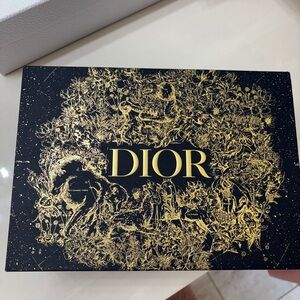 Dior Black Box with Gold Floral Design